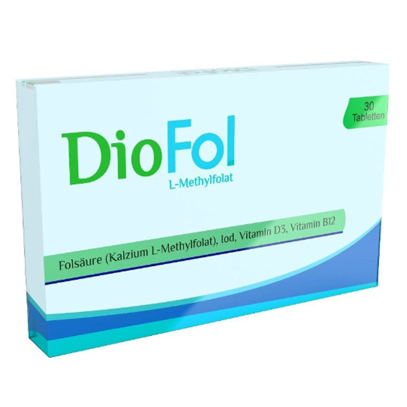 Diofol Folic Acid - Food Supplement Containing Vitamin D3 30 tablets