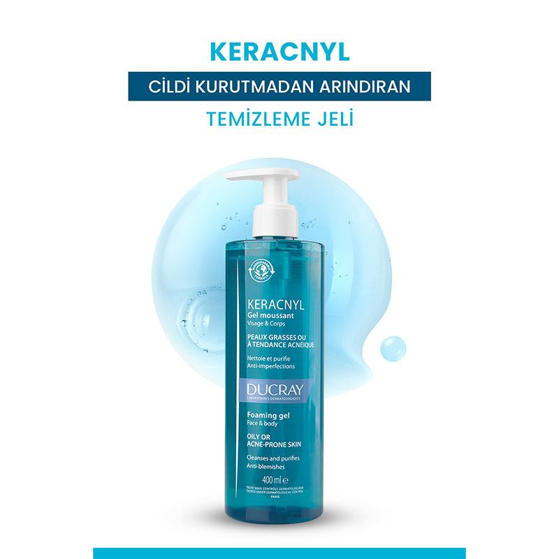 Ducray Keracnyl Cleansing Gel for Oily Skin 400 ml