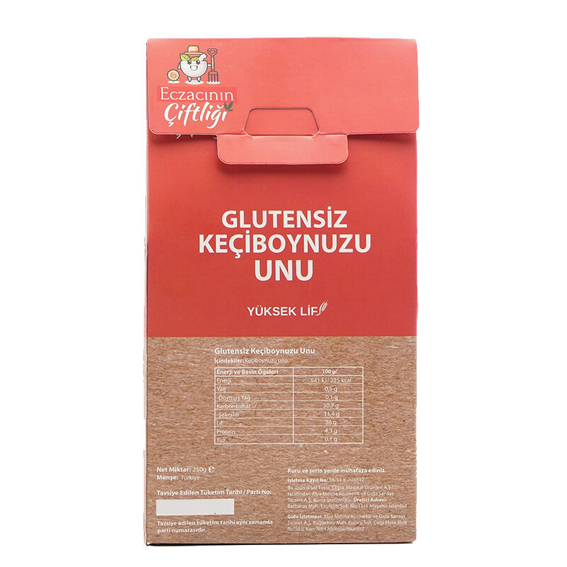 Мука рожкового дерева без глютена 250 г от Eczacının Çiftliği