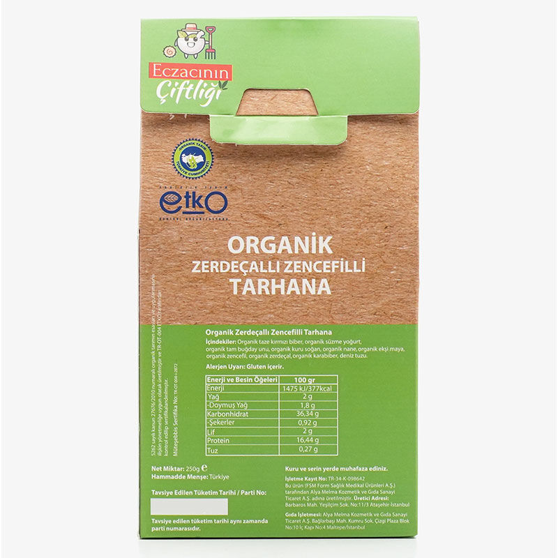 Bio-Tarhana mit Kurkuma und Ingwer 250g