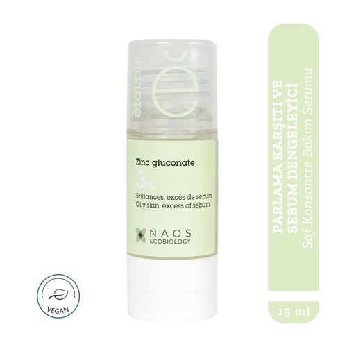 Etat Pur Pure Active Zinc Gluconate 3% Anti-Shine Pure Concentrated Care 15 ml