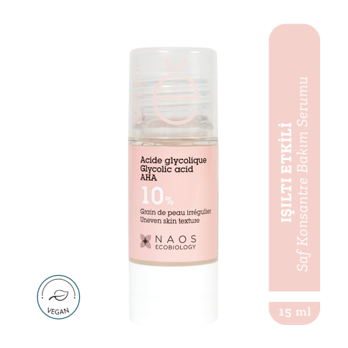 Etat Pur Pure Active Glycolic Acid 10% AHA Peeling Effect Pure Concentrated Treatment 15 ml