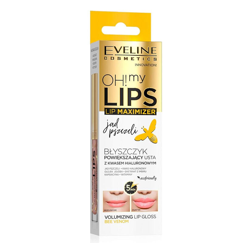 Eveline Cosmetics ملمع شفاه أوه ماي ليبس من إيفلين كوزمتكس، 4.5 مل، سم النحل