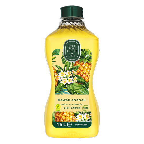 Eyüp Sabri Tuncer Natural Olive Oil Liquid Soap Hawaii Pineapple 1.5 l