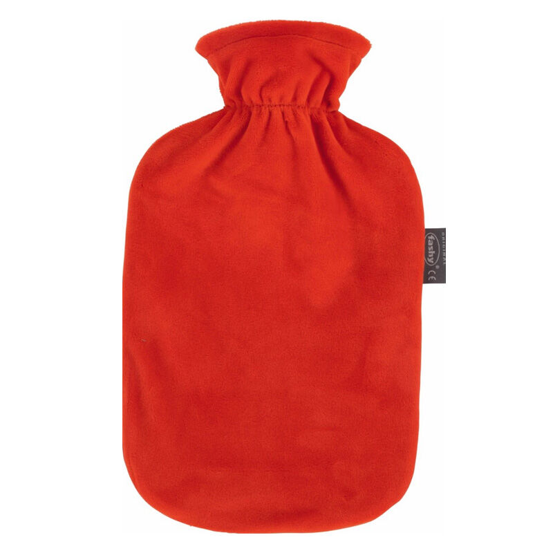 Fashy Thermofor Velvet Covered Hot Water Bottle - Orange 2 l