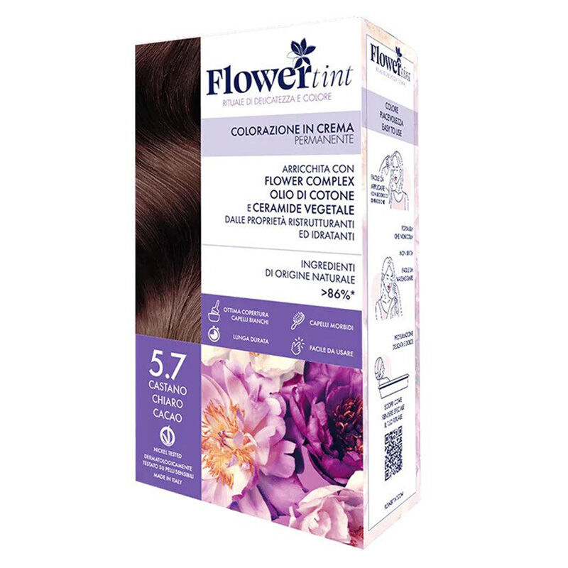 Flowertint Colorazione In Crema Hair Coloring Kit 5.7 light Brown Cocoa