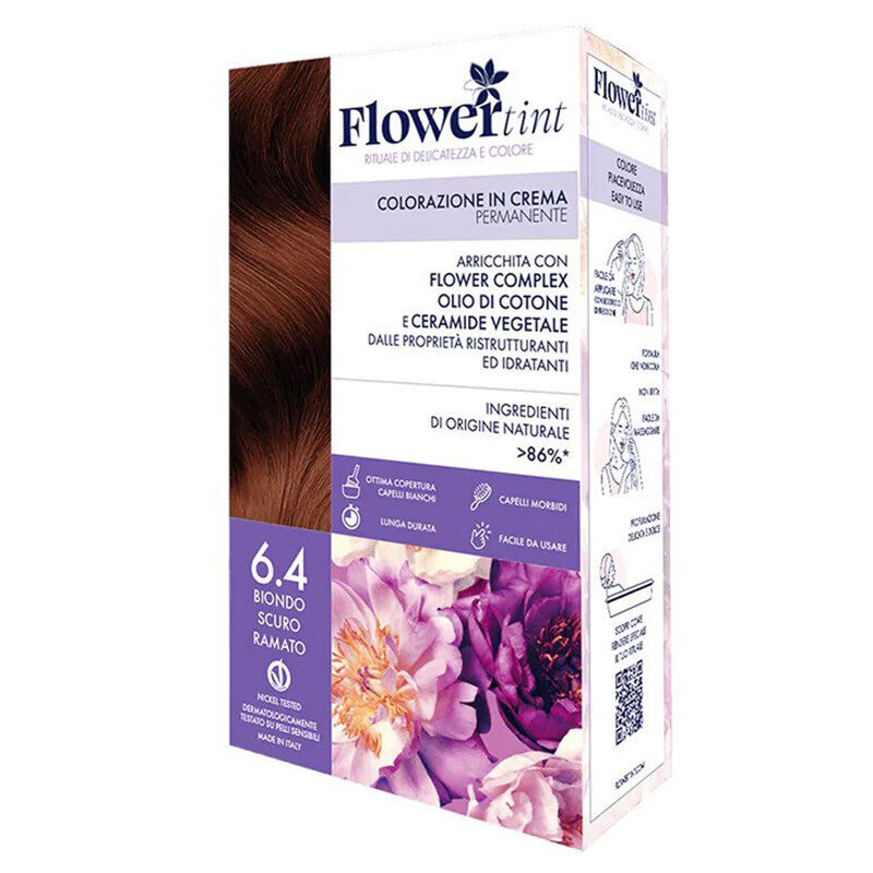 Flowertint Colorazione In Crema Hair Coloring Kit 6.4 dark Blonde
