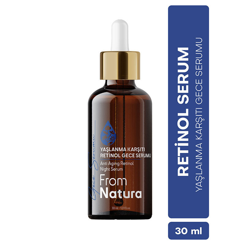 Регенерирующая антивозрастная ночная сыворотка с ретинолом 30 мл от From Natura