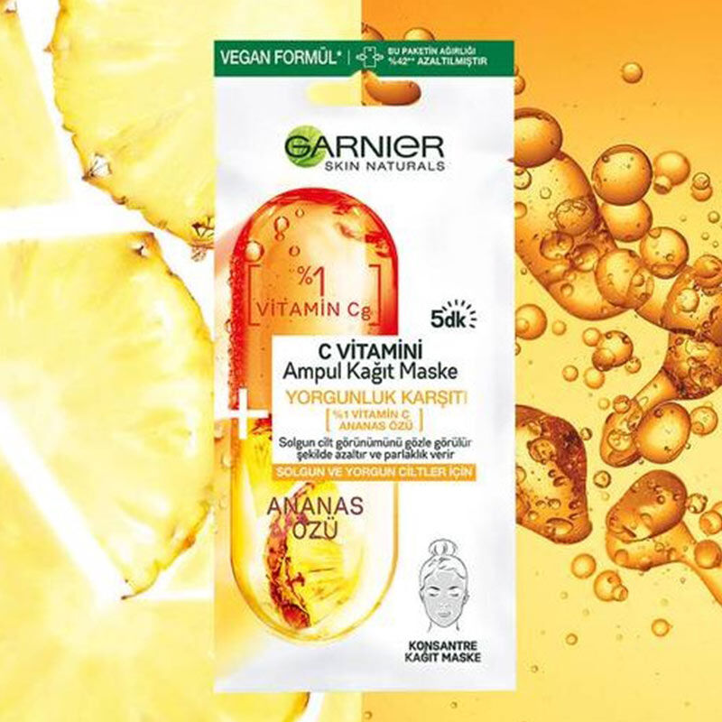 Маска для лица Garnier с витамином C в ампуле 15 г