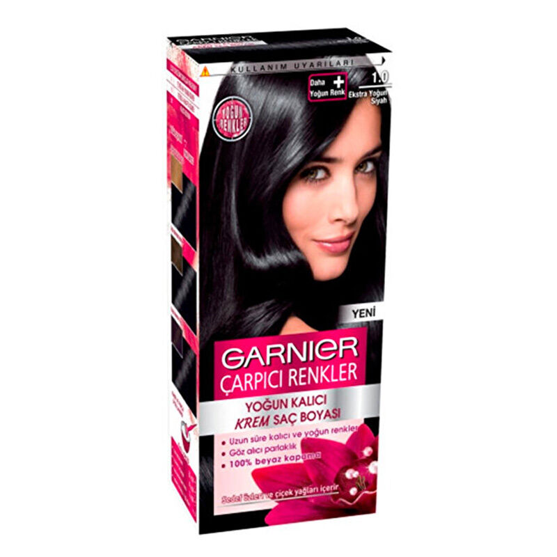 Erzielen Sie Intensives Schwarz & Glanz mit Garnier Haarfarb