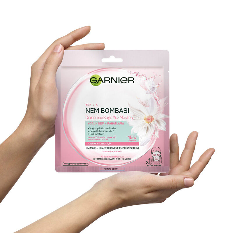 Garnier Moisture Bomb Relaxing Paper Face Mask 28 gr