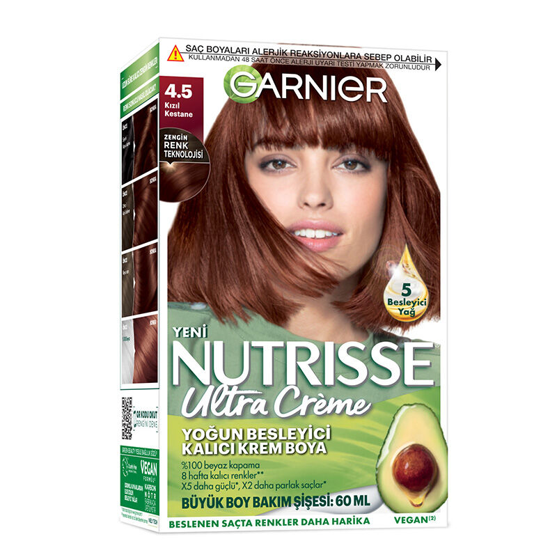 Garnier Nutrisse Ultra Creme Intense Nourishing Hair Dye - Red Chestnut