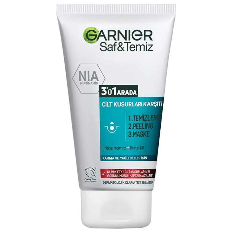 Garnier Pure & Clean 3 in 1 cleanser 150 ml
