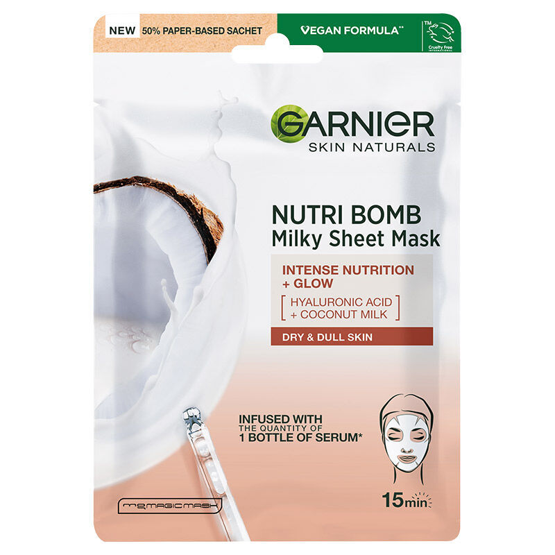 Garnier Milk Bomb Nourishing Paper Face Mask 28 gr