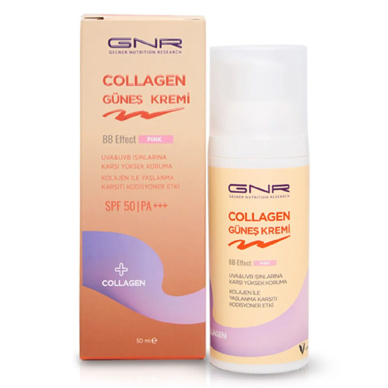 Gnr Collagen Sun Cream Spf 50 bb Effect Pink 50 ml