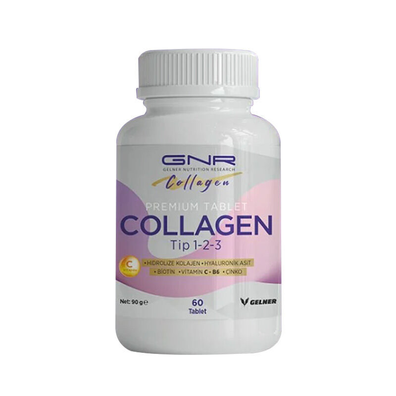 Gnr Collagen Hydrolyzed Collagen Type 1,2,3 containing Supplementary Food 60 tablets