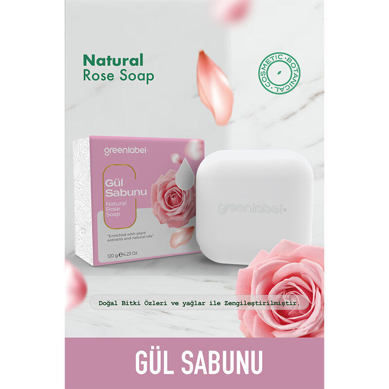 Мыло розовое Greenlabel 120 г
