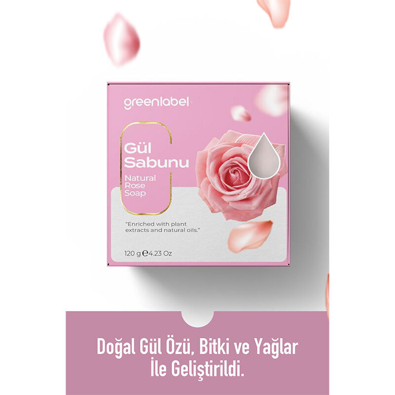 Мыло розовое Greenlabel 120 г