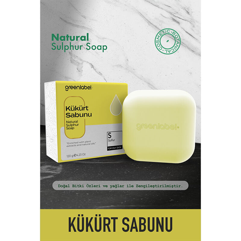 Мыло с серой Greenlabel 120 г