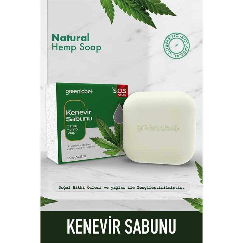 Greenlabel صابون القنب جرين ليبل 120 جرام