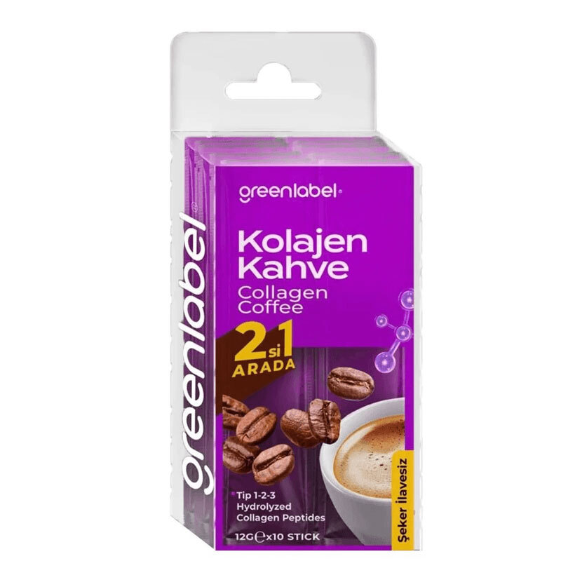 Greenlabel Collagen Coffee Sticks - 12g x 10 Pack