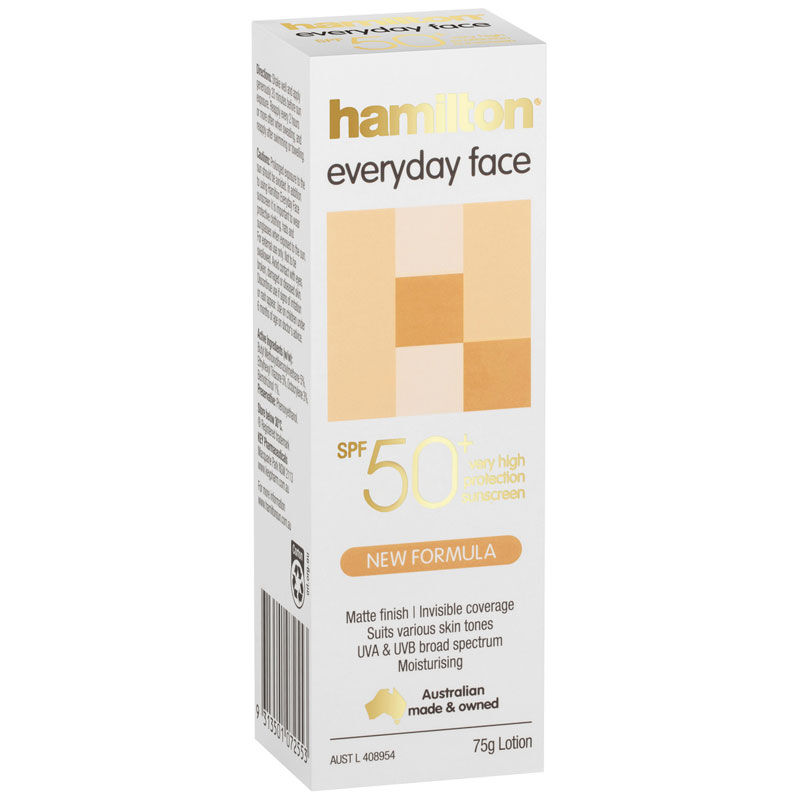 Hamilton Everyday Face Spf50+ Sun Cream 75 gr