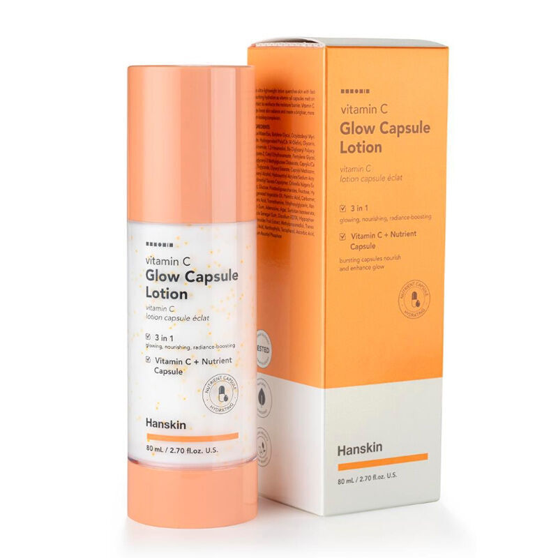 Hanskin Vitamin C Glow Kapsel Lotion - Aufhellende Feuchtigkeitscreme 80ml