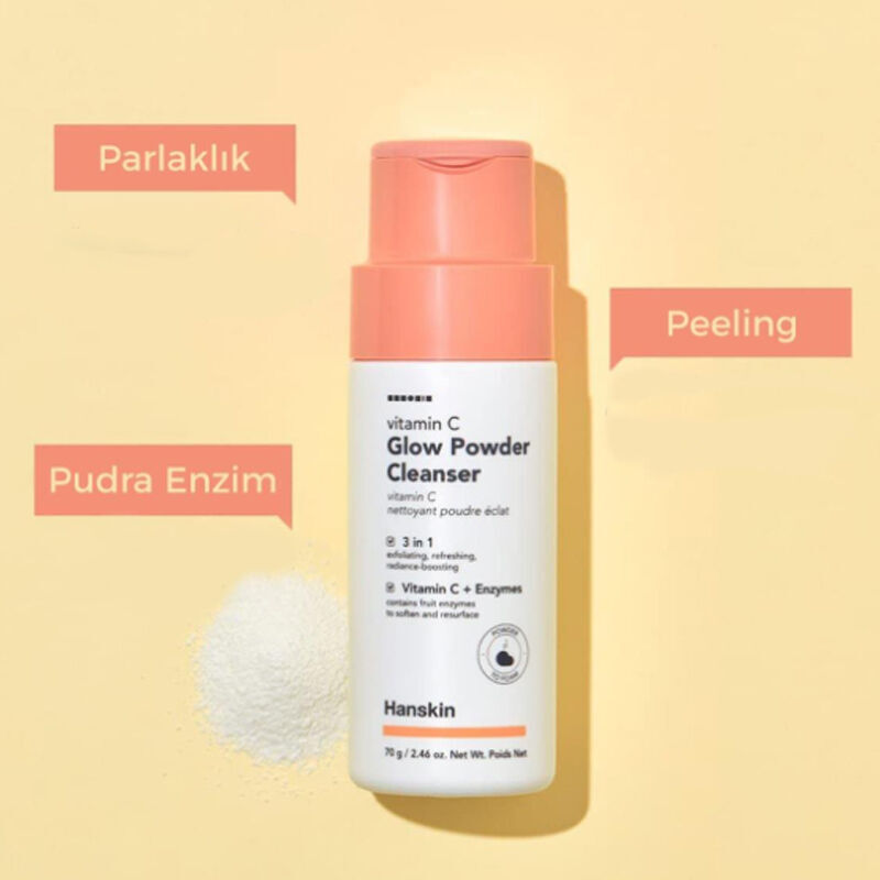 Hanskin Vitamin C Aufhellendes Pulverreiniger - Glow Boost 70g