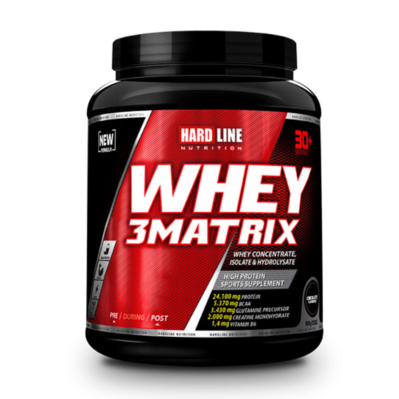 Hardline Whey 3 matrix Chocolate 908 g