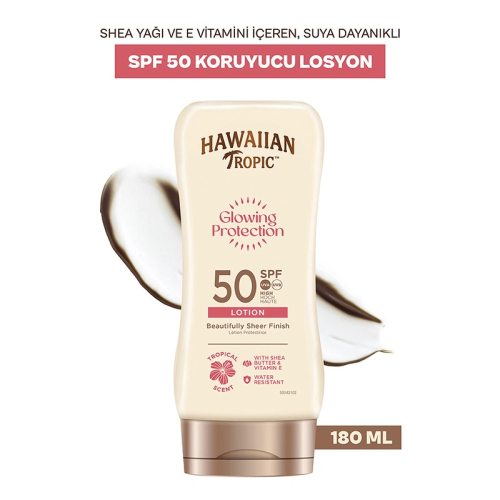 Hawaiian Tropic لوشن هاوايان تروبيك للوقاية من الشمس بعامل حماية 50، 180 مل