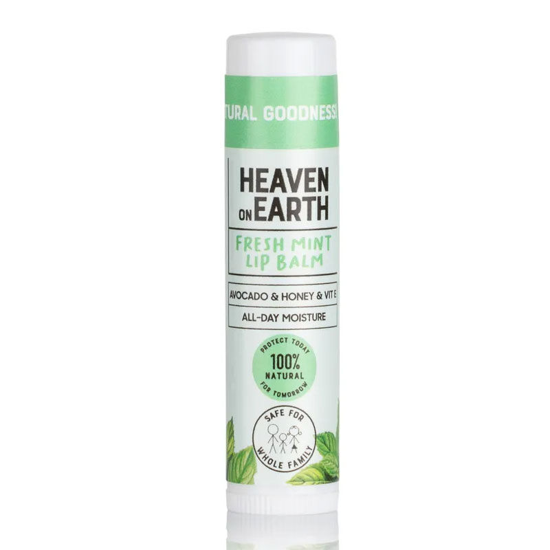 Heaven On Earth 100% Natural And Organic Lip Balm 5 gr - Fresh Mint