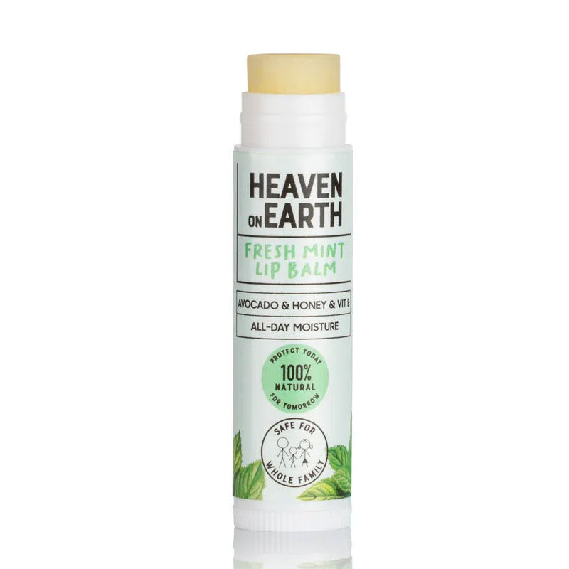 Бальзам для губ 100% натуральный и органический 5 г - Мятный от Heaven On Earth