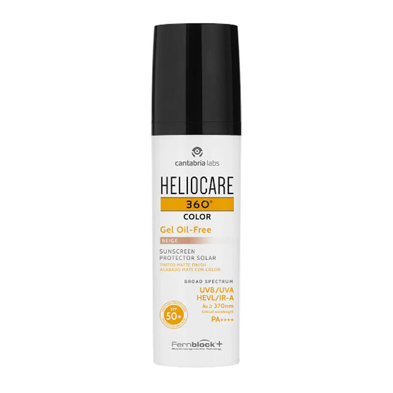 Heliocare 360 color Gel Oil Free Spf50+ Sunscreen 50 ml - Beige