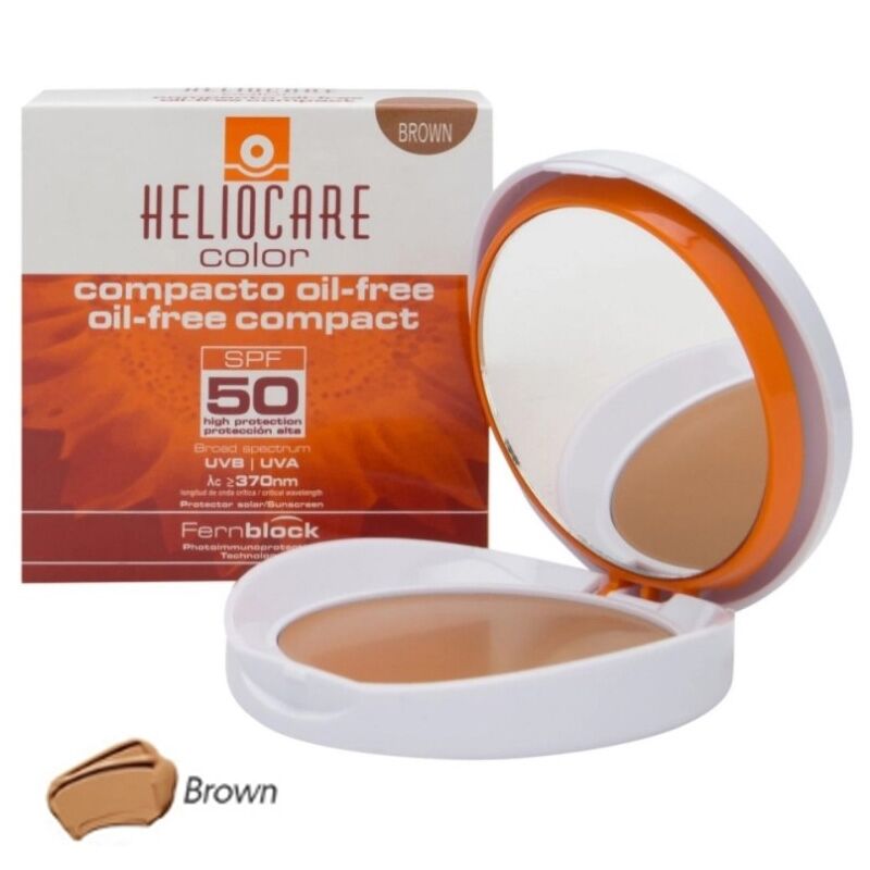Heliocare Color Spf 50 oil Free Compact 10 gr - Brown