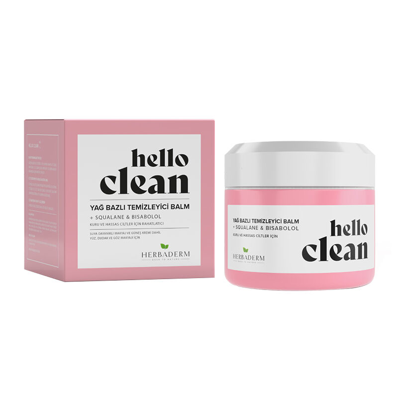 Herbaderm Hello Clean Oil-based Cleansing Balm 100 ml - Dry And Sensitive Skin