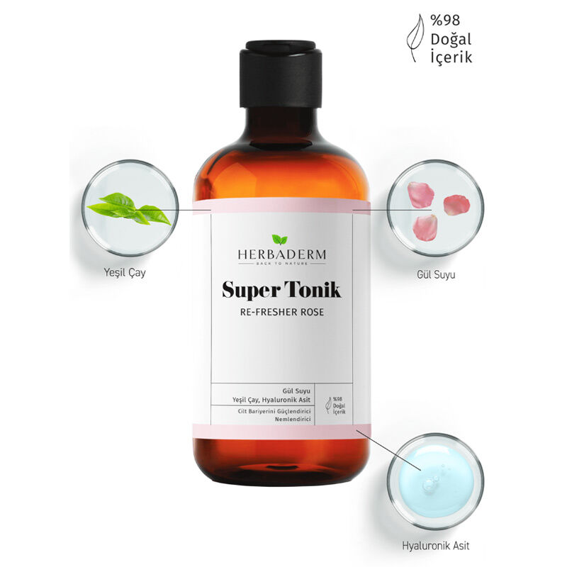 Herbaderm Rosen Super Tonic - Re-Fresher 250ml
