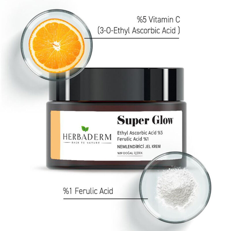 Гель-крем для увлажнения Herbaderm Super Glow 50 мл
