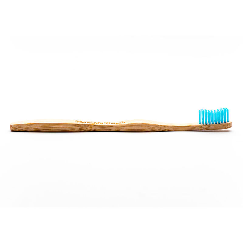 Humble Brush natürliche weiche blaue Erwachsenen-Zahnbürste - umweltfreundlich