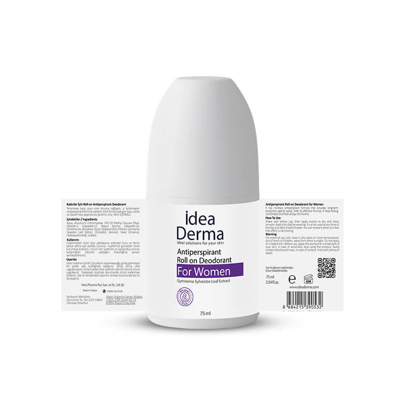 İdea Derma مزيل عرق آيديا ديرما رول أون مضاد للتعرق 75 مل للنساء