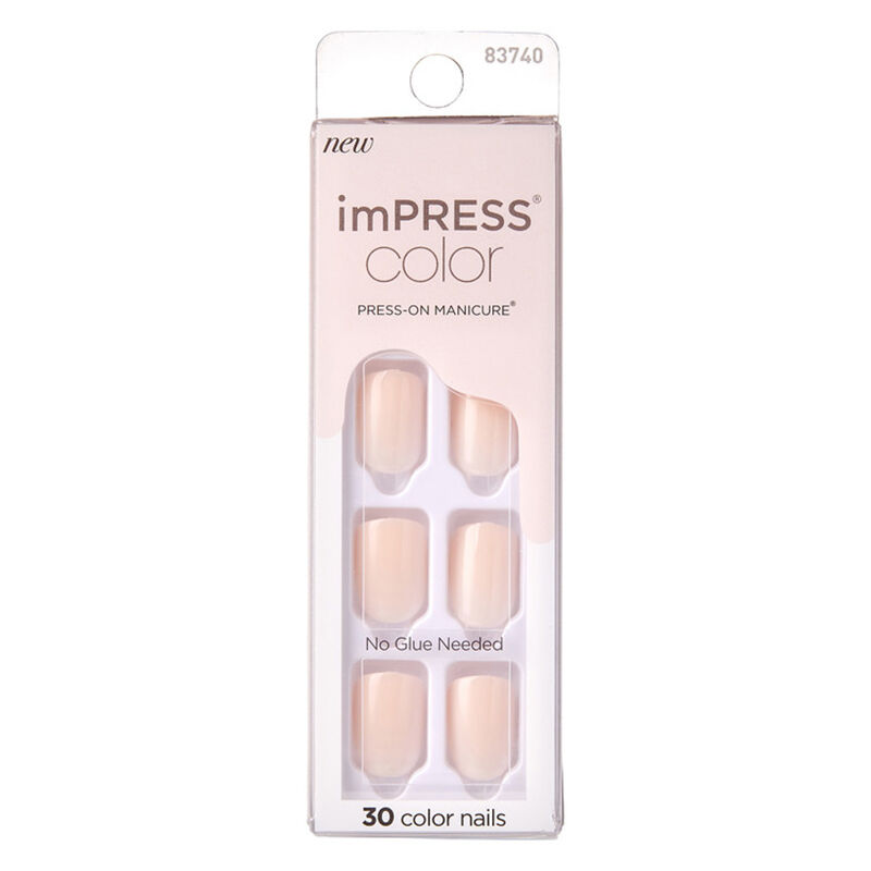 Impress أظافر صناعية لاصقة قصيرة من إمبريس كولور 83740