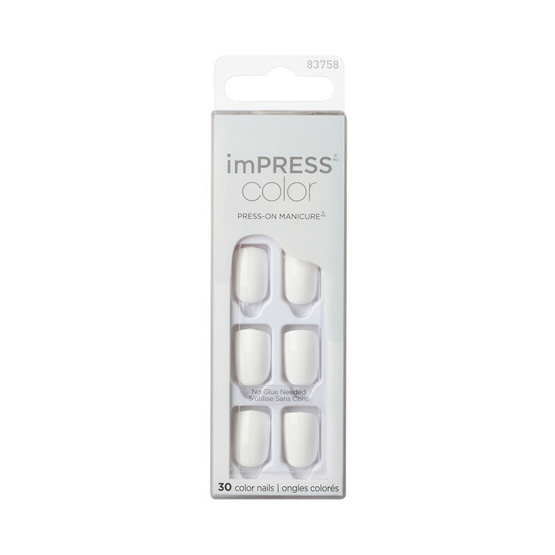 Impress أظافر صناعية لاصقة ملونة قصيرة من إمبريس 83758