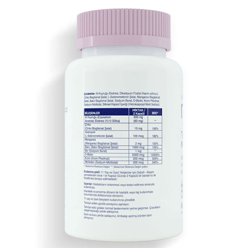 Inatura Moni Trace Biotin & Schachtelhalm Multivitamin 60 Kapseln