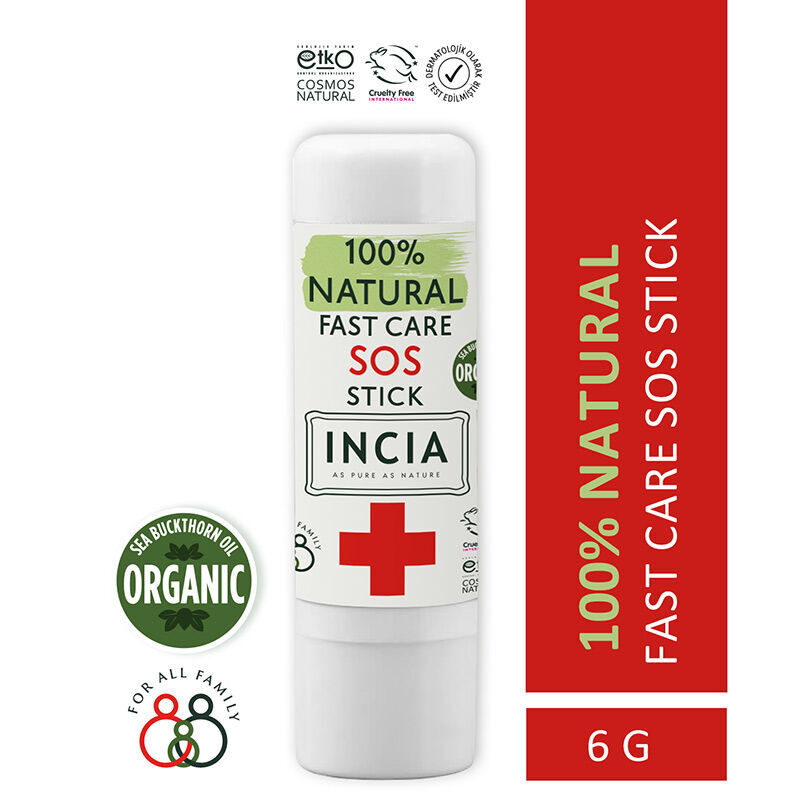 INCIA Natural SOS Stick 6g - Beruhigende, Heilende Linderung