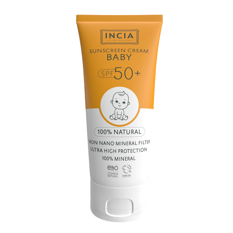 Incia Natural Sunscreen For Babies 50 spf 50 ml