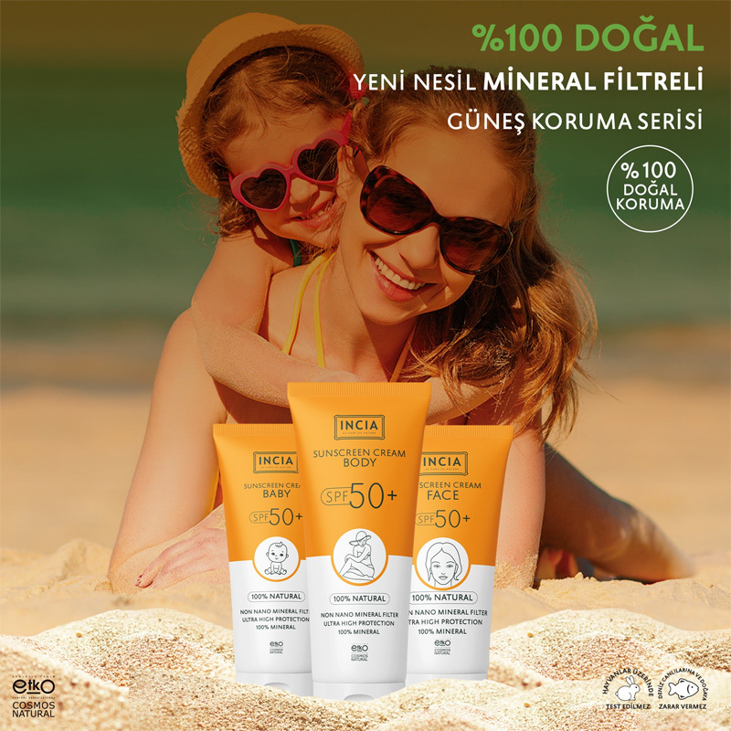 Incia Natural Sunscreen For Babies 50 spf 50 ml