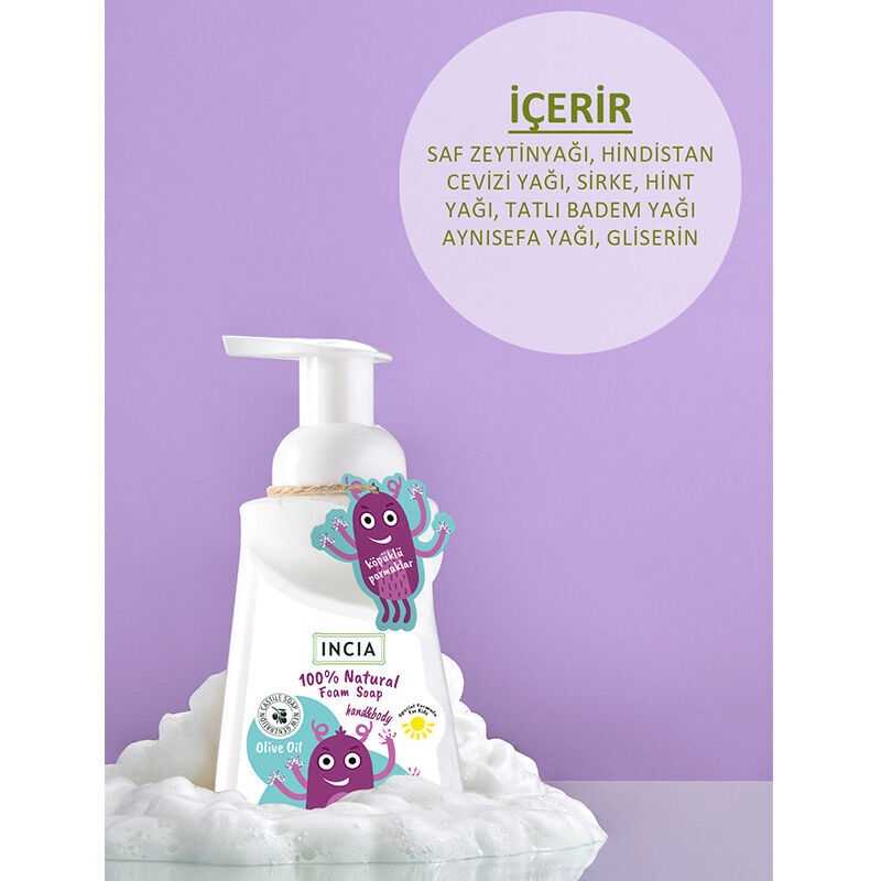 Incia Olive Oil Natural Foam Soap For Children 200 ml