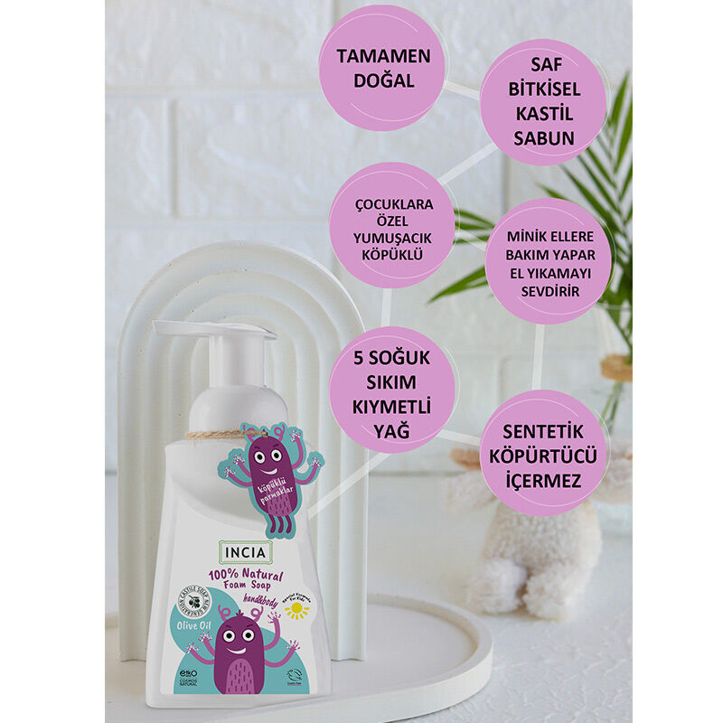 Incia Olive Oil Natural Foam Soap For Children 200 ml