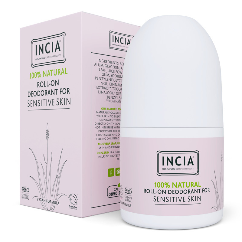 Incia Natural Roll-on Deodorant For Sensitive Skin 50 ml