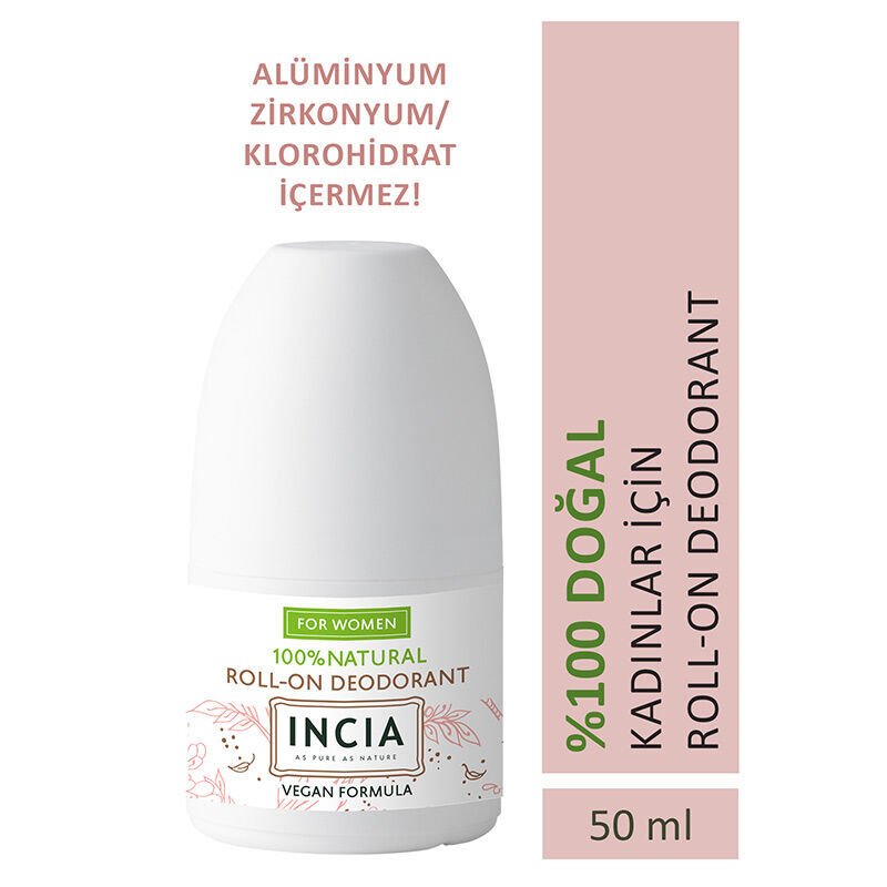 Incia Natural Roll-on Deodorant (for Women) 50 ml