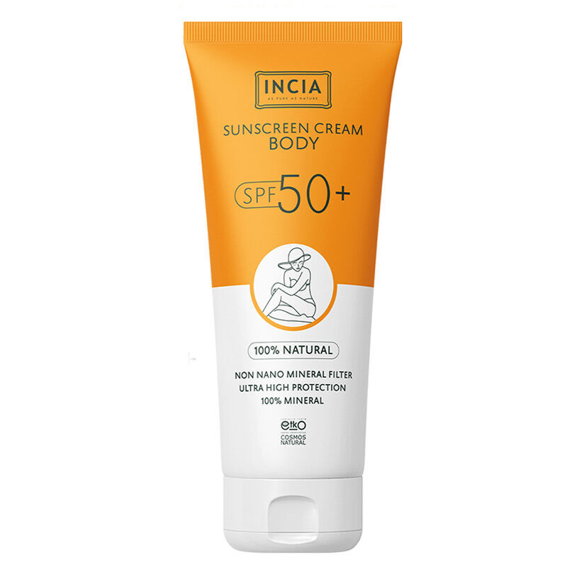 Incia Natural Body Sunscreen 50 spf 150 ml